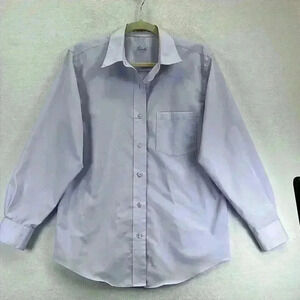 Foxcroft Women’s Blouse Sz 10 Lavender Cotton/Poly Office Work Career Casual